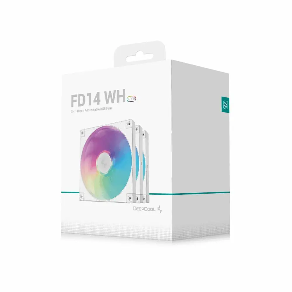 Вентилатори DeepCool FD14 White ARGB Fan Pack 3-in-1 3x140mm