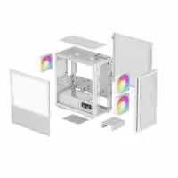 Кутия DeepCool CH360 DIGITAL WH Case mATX