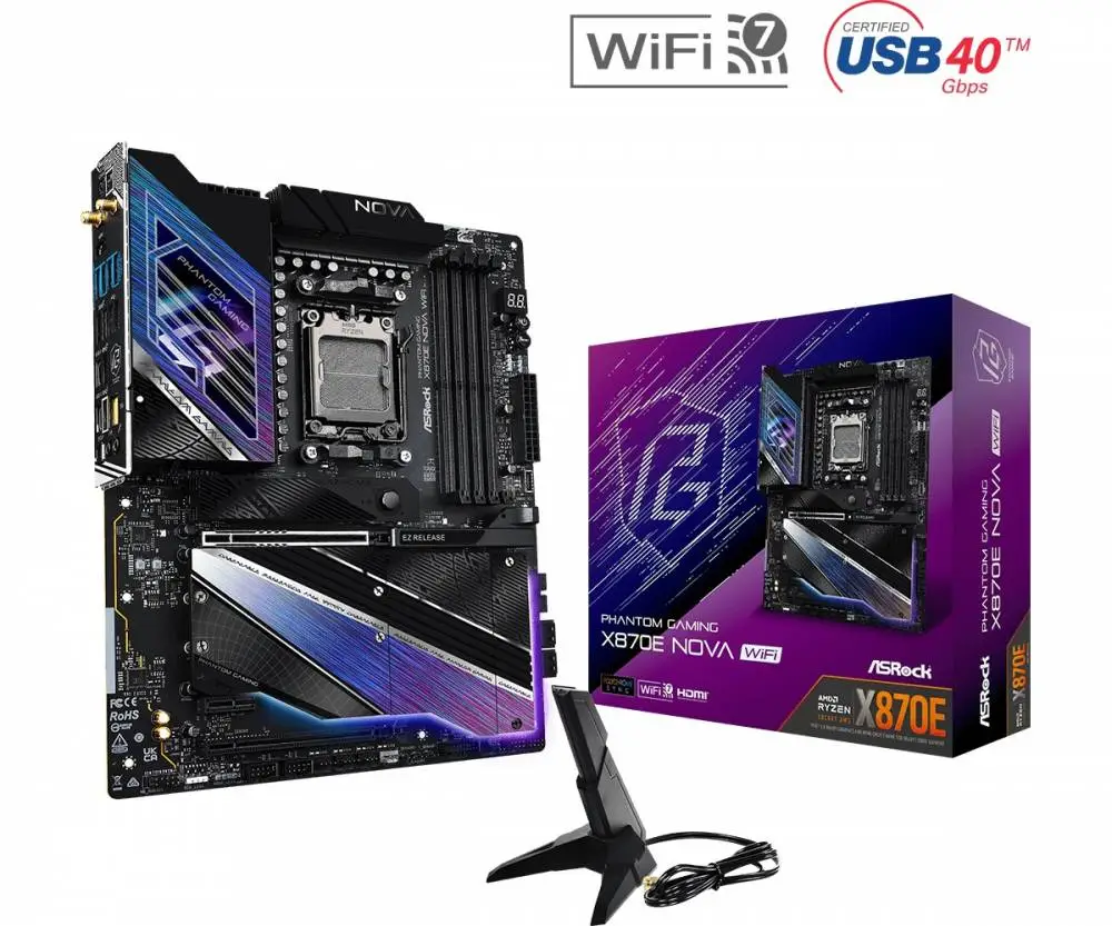 Дънна платка Asrock X870E NOVA WIFI AM5