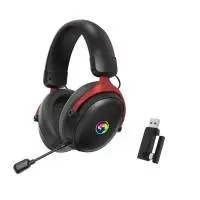 Marvo безжични геймърски слушалки Gaming Headphones Tactic X Pro - Bluetooth, 2.4G, 7.1, RGB - MARVO-HG9076W