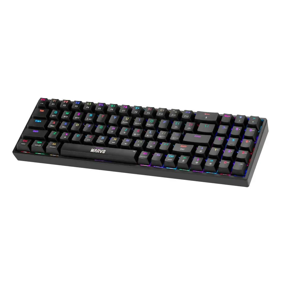 Геймърска механична безжичка клавиатура Marvo Shogo 78W - KG956W - Bluetooth 5.0, 2.4G