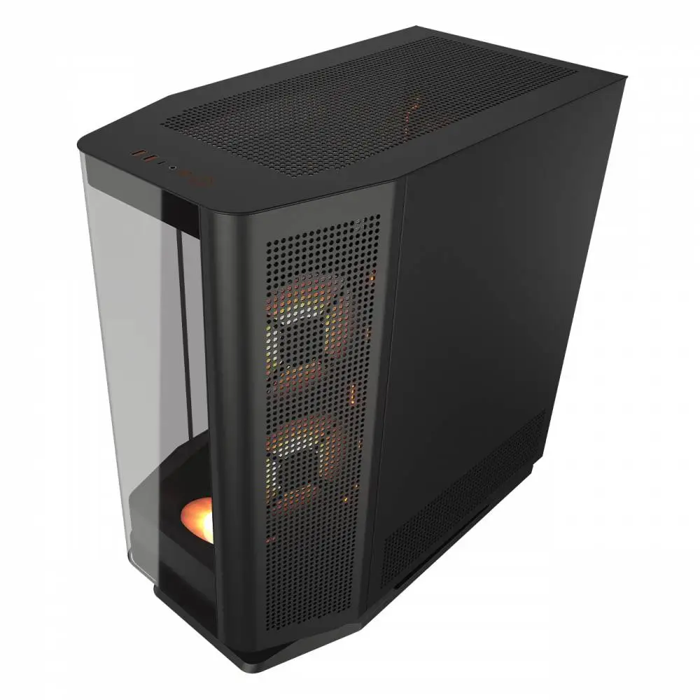 Кутия COUGAR FV270 RGB Black Mid tower Tempered Curved Glass Case - CGR-58M6B-RGB