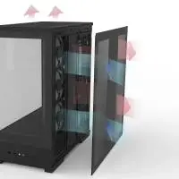 Zalman кутия Case ATX - P50 DS Black - Digital Display, Addressable RGB