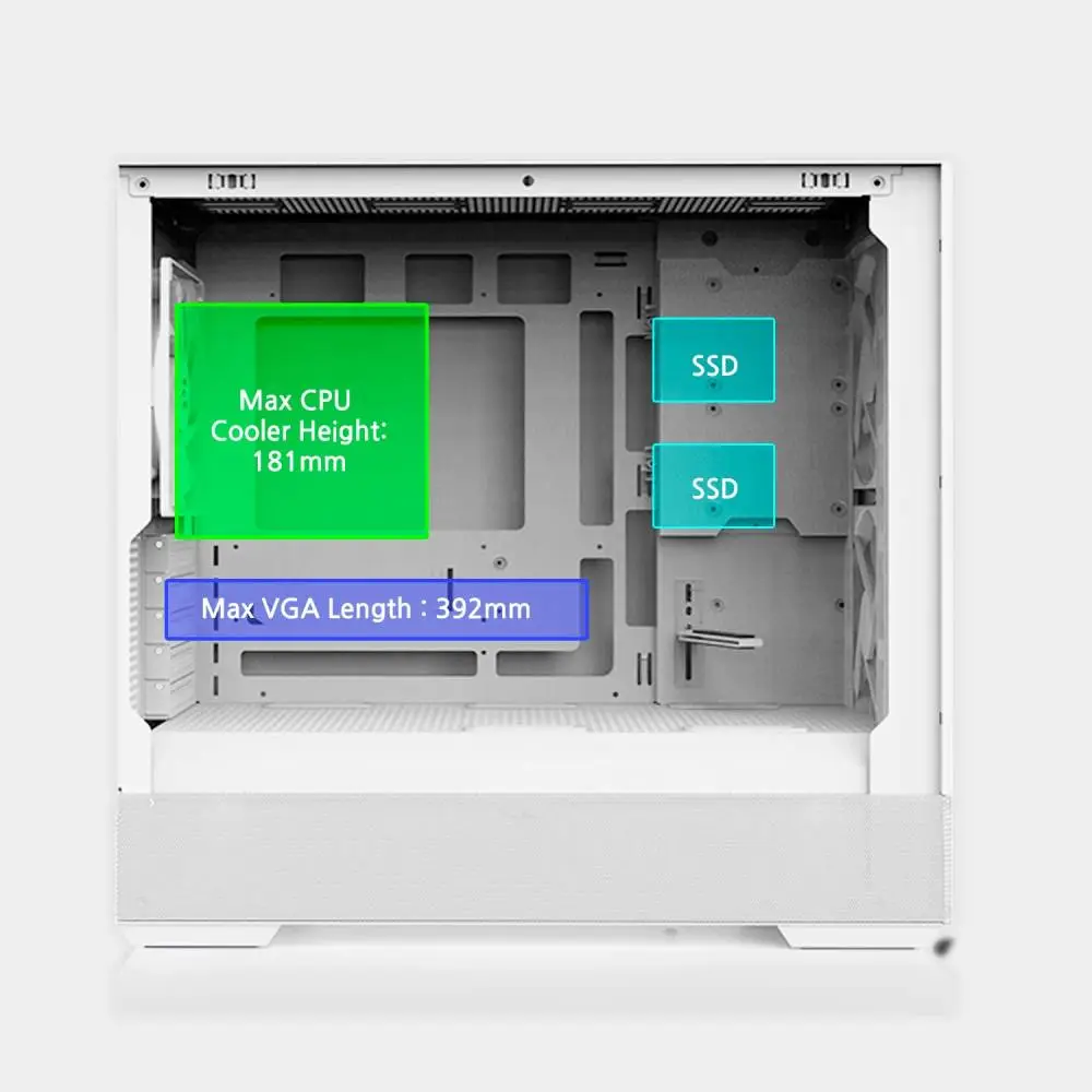 Кутия Zalman P30 AIR White Case mATX
