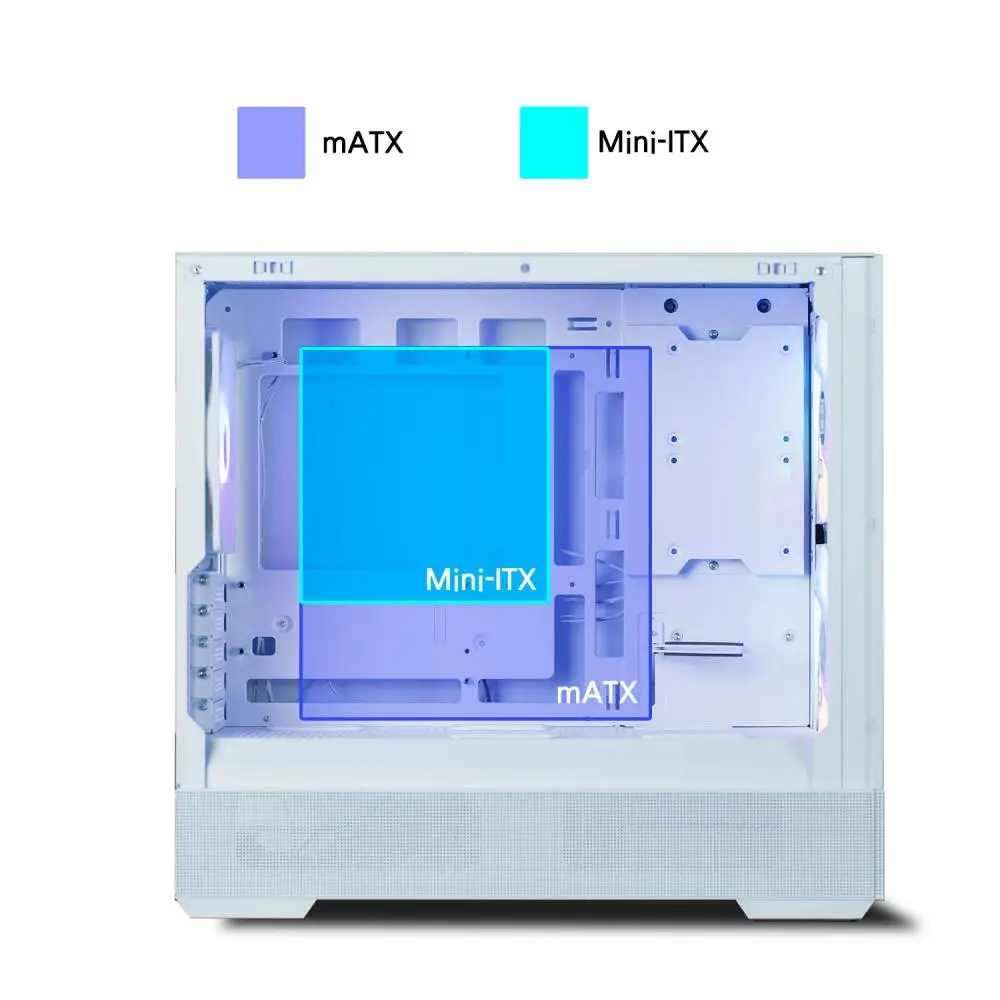 Кутия Zalman P30 AIR White Case mATX