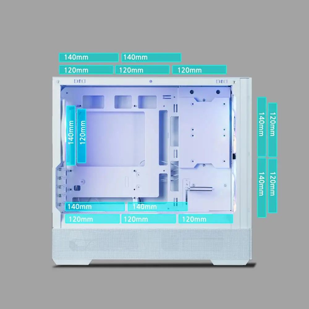Кутия Zalman P30 AIR White Case mATX
