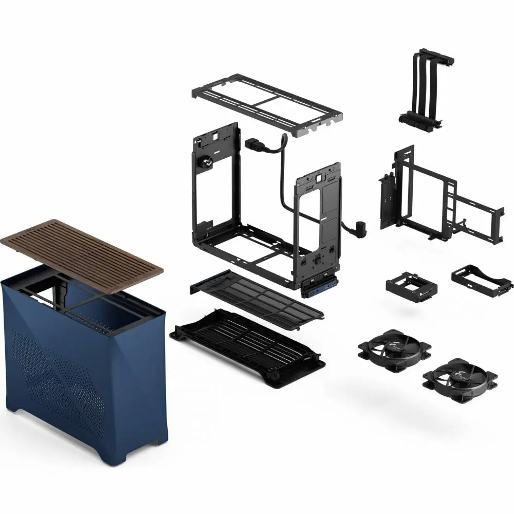 Кутия Fractal Era 2 ITX Midnight Blue - FD-C-ERA2N-03