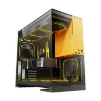 Кутия Geometric Future Model 5 Black/Yellow Case EATX - 1AM5WKBY00100