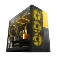 Кутия Geometric Future Model 5 Vent Black/Yellow Case EATX - 1AM5VTBY00100