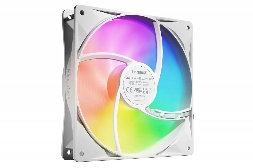 Вентилатори be quiet!  LIGHT WINGS LX 140mm PWM high-speed White Triple-Pack Fan Pack 3-in-1 - BL131