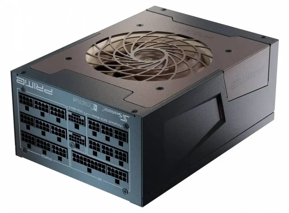 Захранване Seasonic PRIME NOCTUA EDITION TX-1600 PSU 1600W 80 Plus Titanium ATX 3.1 PCIe Gen 5 - SSR-1600TR2-NE