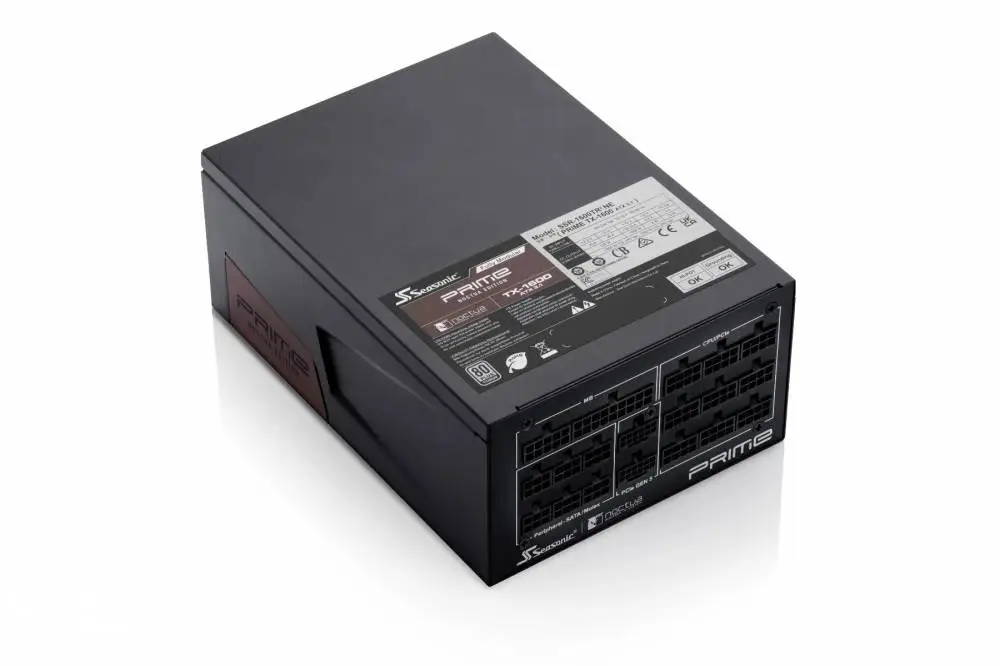 Захранване Seasonic PRIME NOCTUA EDITION TX-1600 PSU 1600W 80 Plus Titanium ATX 3.1 PCIe Gen 5 - SSR-1600TR2-NE