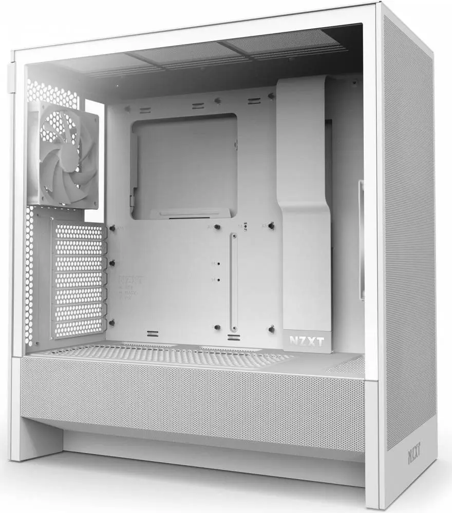 Кутия NZXT H5 Flow RGB 2024 White Mid-Tower