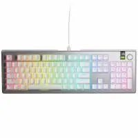 Геймърска механична клавиатура Glorious GMMK 3 Pro 100% Silver - Fox Linear Switches