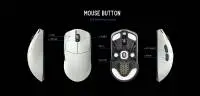 Геймърска мишка Lamzu MAYA X 8K - Wireless Gaming Mouse - Cloud Grey