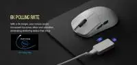 Геймърска мишка Lamzu MAYA X 8K - Wireless Gaming Mouse - Cloud Grey