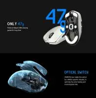 Геймърска мишка Lamzu MAYA X 8K - Wireless Gaming Mouse - Purple Shadow