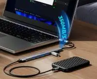 Orico хъб HUB USB-C/USB-A 7 port - USB3.0 x 1, USB2.0 x 6 - YSA2-U3-GY