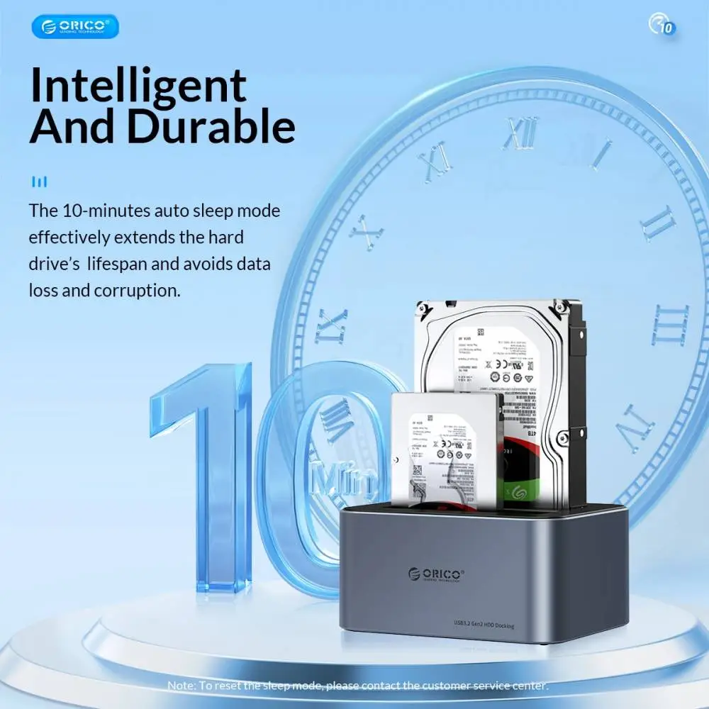 Orico докинг станция Storage - HDD/SSD Dock - 2 BAY Offline Clone 2.5/3.5 USB-C/USB-A - 6626C3-C-V1
