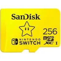 Карта памет SanDisk microSDXC card for Nintendo Switch 256GB, U3, C10, A1, UHS-1 - SDSQXAO-256G-GNCZN