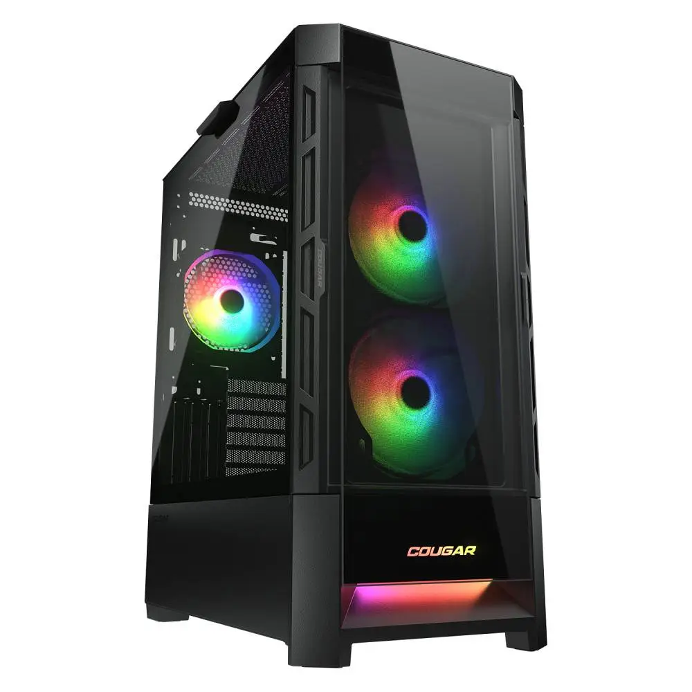 Кутия COUGAR DUOFACE RGB Mid-Tower Case Black - CGR-5ZD1B-RGB