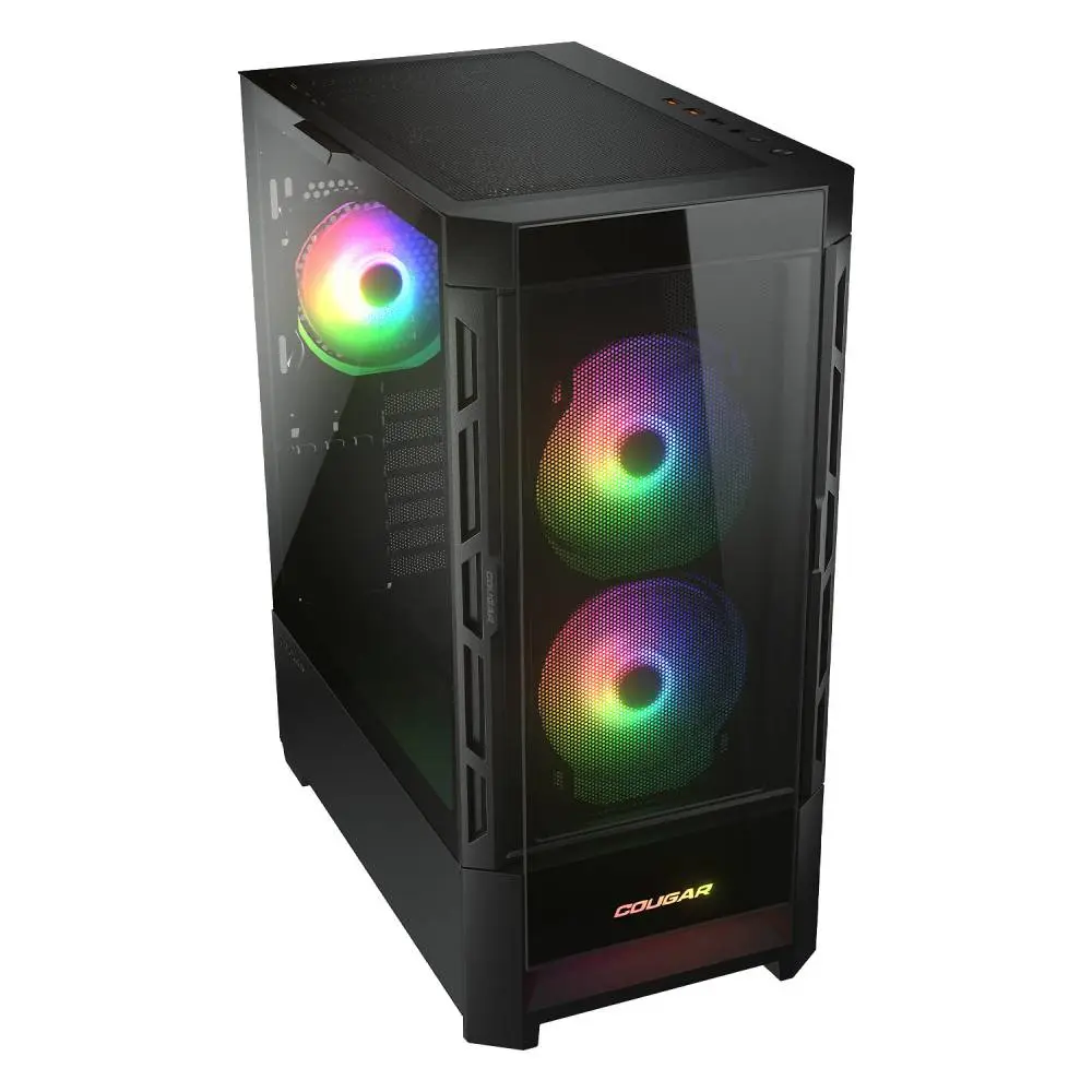 Кутия COUGAR DUOFACE RGB Mid-Tower Case Black - CGR-5ZD1B-RGB