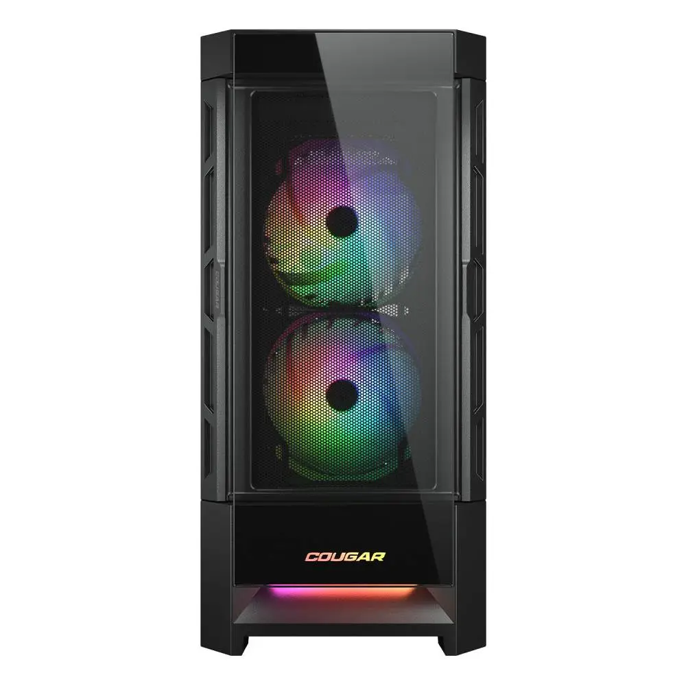 Кутия COUGAR DUOFACE RGB Mid-Tower Case Black - CGR-5ZD1B-RGB