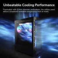 Кутия COUGAR DUOFACE RGB Mid-Tower Case Black - CGR-5ZD1B-RGB