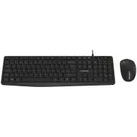 Клавиатура с мишка CANYON SET-W01 Keyboard+Mouse Wireless Black EN/BG