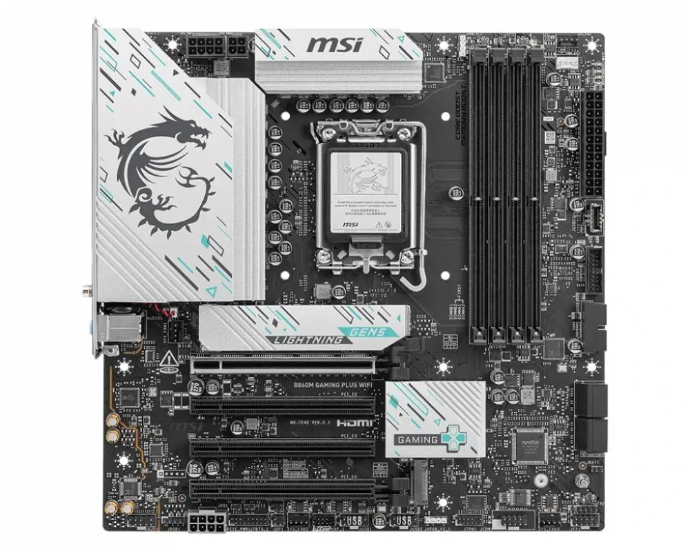 Дънна платка MSI B860M GAMING PLUS WIFI LGA1851