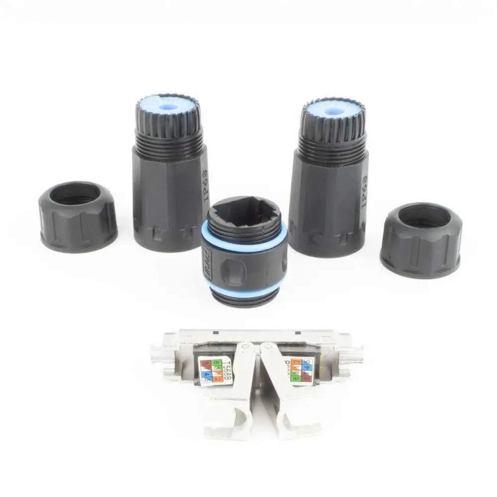 Удължител за мрежа ACT CAT6A, Външен IP68, CAT-6, 1 Gbit/s