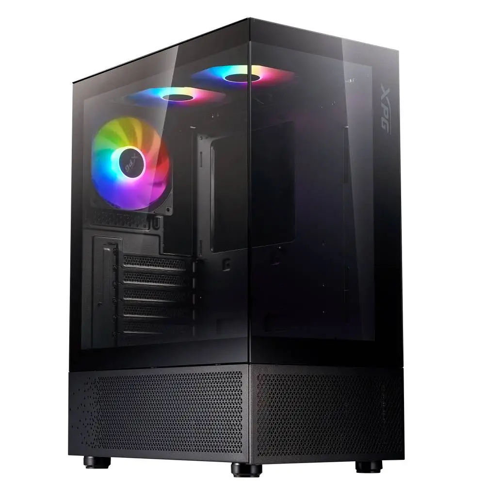 Кутия ADATA INVADER X MINI Black Mid-Tower Case, 5 x 120 mm ARGB Fans