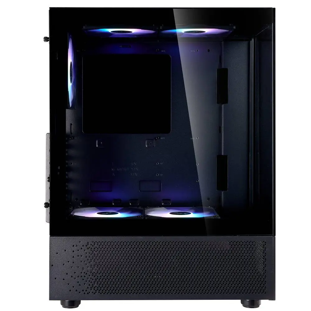 Кутия ADATA INVADER X MINI Black Mid-Tower Case, 5 x 120 mm ARGB Fans