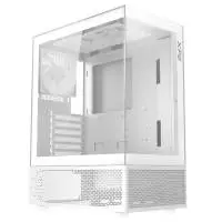 Кутия ADATA INVADER X MINI White Mid-Tower Case, 5 x 120 mm ARGB Fans