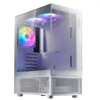 Кутия ADATA INVADER X MINI White Mid-Tower Case, 5 x 120 mm ARGB Fans
