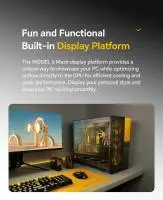Кутия Geometric Future Model 5 Vent Black Case EATX - 5 x 140 mm aRGB fans included