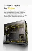 Кутия Geometric Future Model 5 Vent Black Case EATX - 5 x 140 mm aRGB fans included
