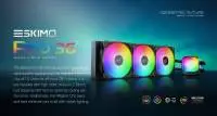 Водно охлаждане Geometric Future Eskimo Pro 360 White Water Cooling ARGB
