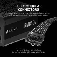 Захранване Corsair RMe RM850e 2025 850W 80 Plus Gold ATX 3.1 PCIe 5.1 Fully Modular PSU - CP-9020296-EU