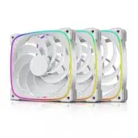 Вентилатори Geometric Future Squama 2503RW-14 White Reversed 140mm Fan Pack 3-in-1