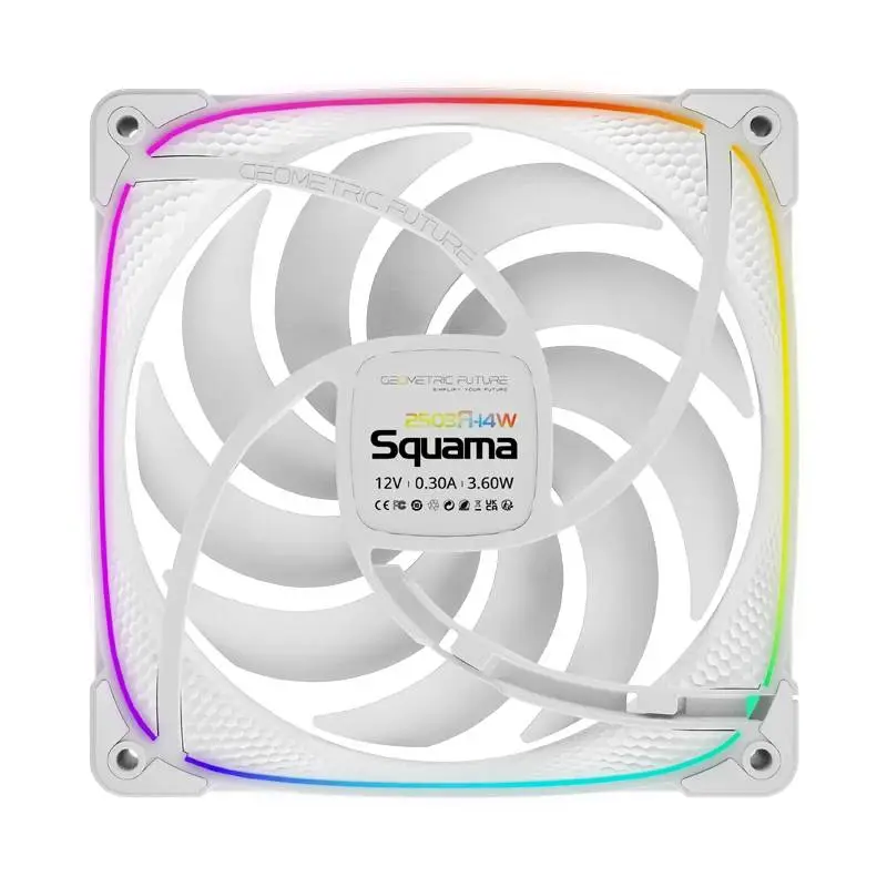 Вентилатори Geometric Future Squama 2503RW-14 White Reversed 140mm Fan Pack 3-in-1