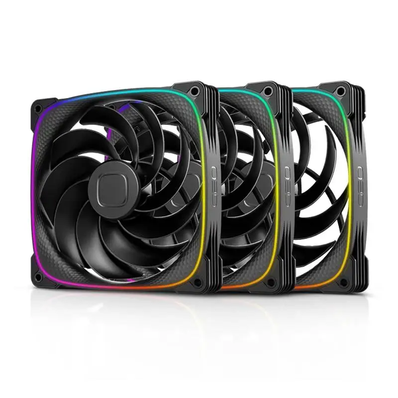 Вентилатори Geometric Future Squama 2503RB-14 Black Reversed 140mm Fan Pack 3-in-1
