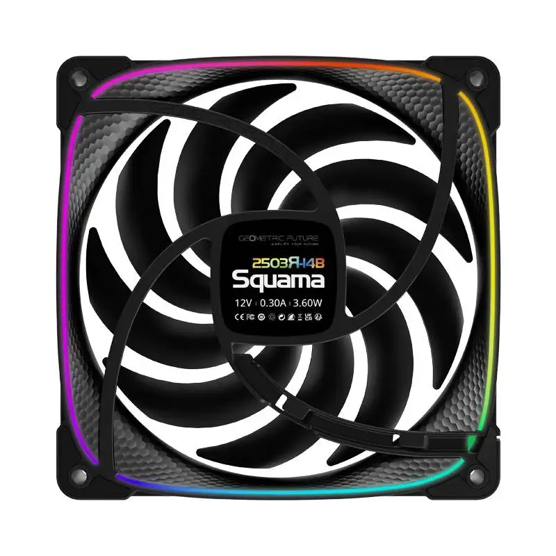 Вентилатори Geometric Future Squama 2503RB-14 Black Reversed 140mm Fan Pack 3-in-1