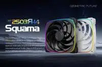 Вентилатори Geometric Future Squama 2503RB-14 Black Reversed 140mm Fan Pack 3-in-1