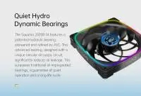 Вентилатори Geometric Future Squama 2503RB-14 Black Reversed 140mm Fan Pack 3-in-1