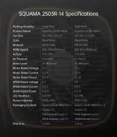 Вентилатори Geometric Future Squama 2503RB-14 Black Reversed 140mm Fan Pack 3-in-1