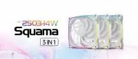 Вентилатори Geometric Future Squama 2503W-14 White 140mm Fan Pack 3-in-1