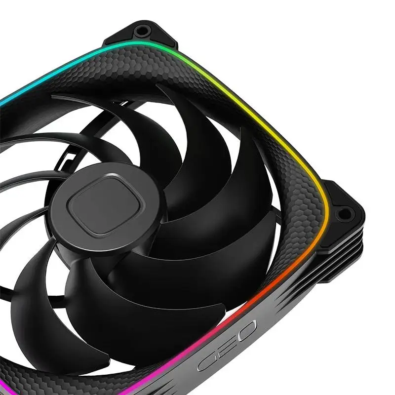 Вентилатори Geometric Future Squama 2503B-14 Black 140mm Fan Pack 3-in-1 