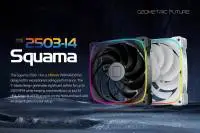 Вентилатор Geometric Future Squama 2503W-14, 140mm, ARGB, White
