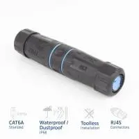Съединител за мрежа ACT CAT6A, Външен IP68, CAT-6, 1 Gbit/s